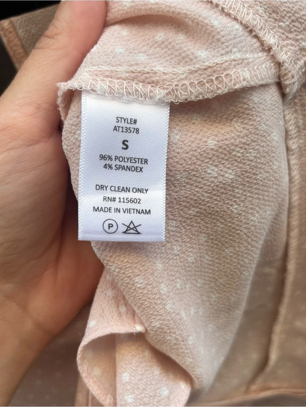 ASTR The Label Blush Swiss Dot Ruched Peplum Top Puff Sleeve S